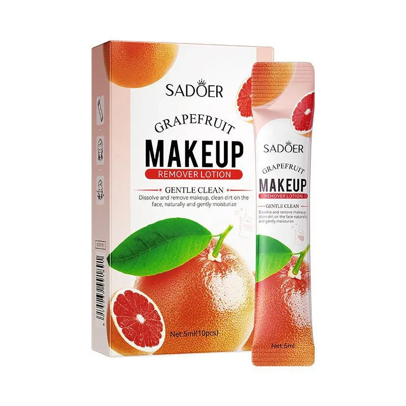 Sadoer Grapefruit Makeup Remover Lotion - 5ml - 10Pcs Sadoer