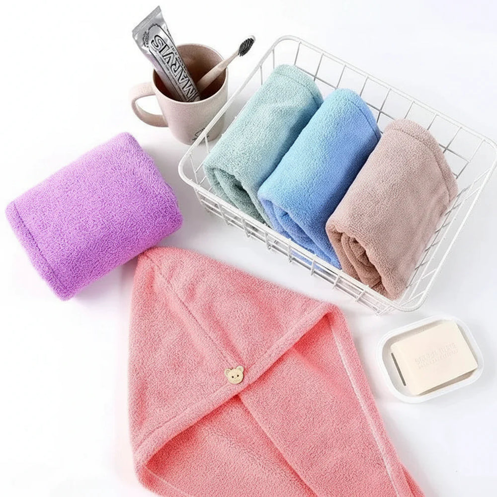 Hair Drying Towel Cap - Each Cosmia.pk