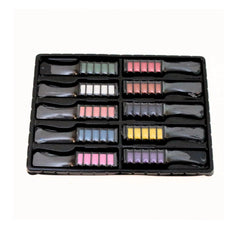 10 Pcs of Colorful Hair Dye Comb Set - Hair Chalks Cosmia.pk