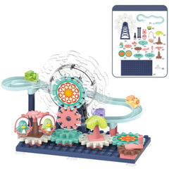 Building Block Track Set Ferris Wheel Funfair Block Play Set or Cosmia.pk