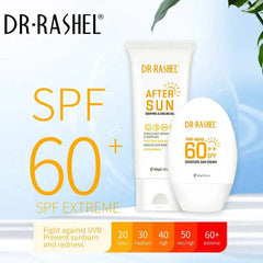 Dr.Rashel 2 PC Set Hydrating And Anti-Aging Sun Protection Cream Soothing & Cooliing Gel Kit 60SPF DR.Rashel