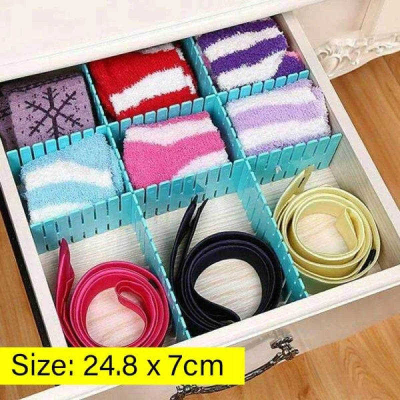 Drawer Divider - Adjustable Drawer Organizer - 4 Strips Cosmia.pk