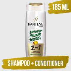 Pantene 2 in 1 Smooth & Strong Shampoo+Conditioner - 185ml Pantene