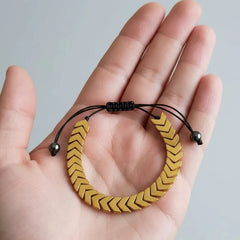 Adjustable Chevron Arrowhead Macrame Bracelet-Each Cosmia.pk