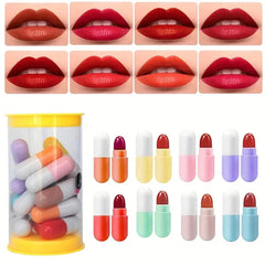 Beauty Gelanzi Mini Capsule Lipstick – 16 Pcs, 8 Colors Derol