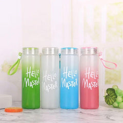 Hello Master Glass Water Bottle - 450ml Cosmia.pk