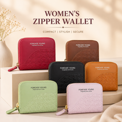 Imported Short Ladies duable zipper Wallets - Each Forever Young