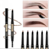 Miss Rose Double Head Long Lasting Waterproof Eye Brow Pencil & Brush - 2 - in - 1 Miss Rose