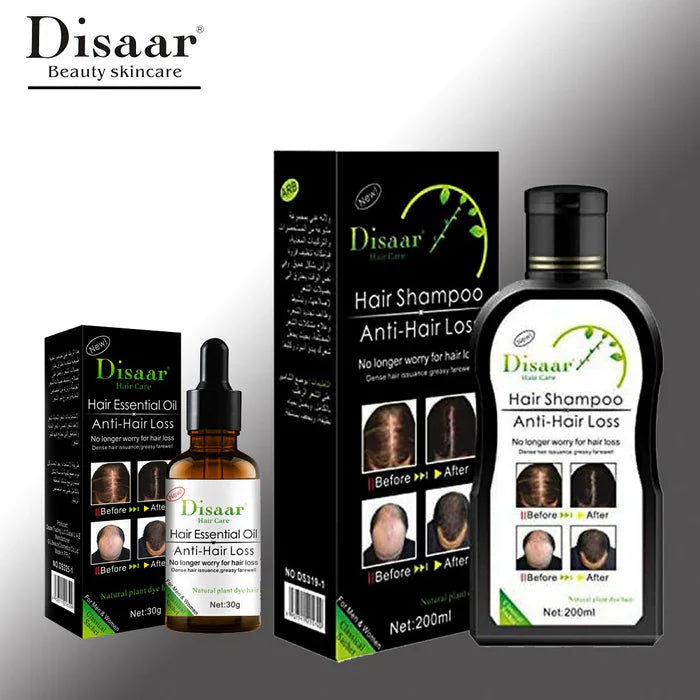 DISAAR 2 In 1 Hair Growth Essential Oil & Anti-Hair Loss Shampoo Disaar