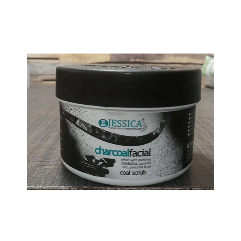 Jessica Charcoal Facial Coal Scrub - 500ml Jessica
