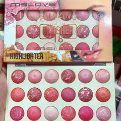 MS Love Amazing 18 Colors Highlighter Palette Page Vine
