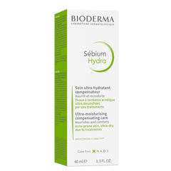 Bioderma Sebium Hydra Ultra-Moisturising Cream - Very Dry Acne Prone Skin - 40ml Bioderma