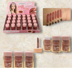 AIYISHA BEAUTY Matte Fashion Color Lip Gloss - Pack Of 6 Aiyisha Beauty