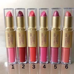 Romantic May Professional 2-in-1 Lipstick with Gloss & Liquid Matte Romantic May