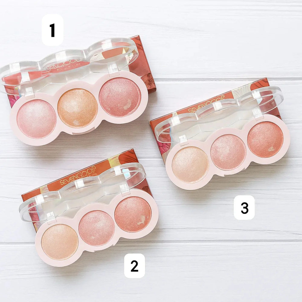Seven Cool Terracotta Blush & Highlighter Duo Seven Cool