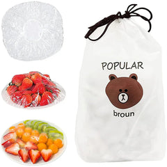 Disposable & Reusable Elastic Food Covers - 100 Pcs Cosmia.pk