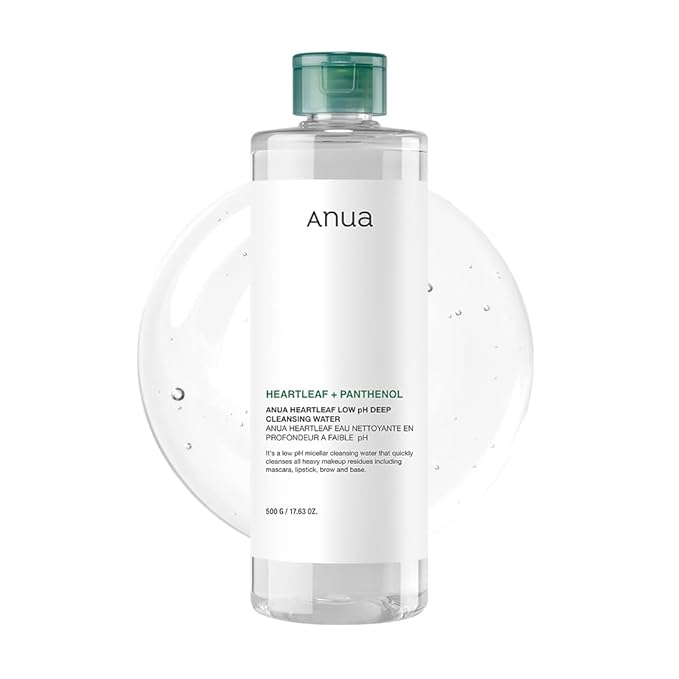 Anua Heartleaf Panthenol Low pH Cleansing Water 500g Anua