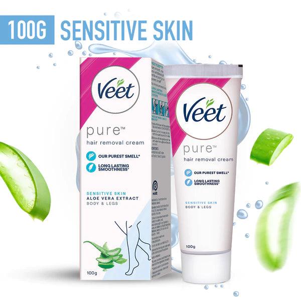 Veet Pure Hair Removal Cream for Sensitive Skin - Body & Legs Veet