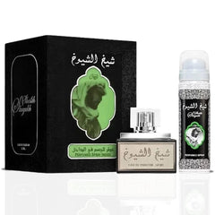 Sheikh Al Shuyukh Black EDP Spray With Perfumed Deodorant - 50ML Lattafa