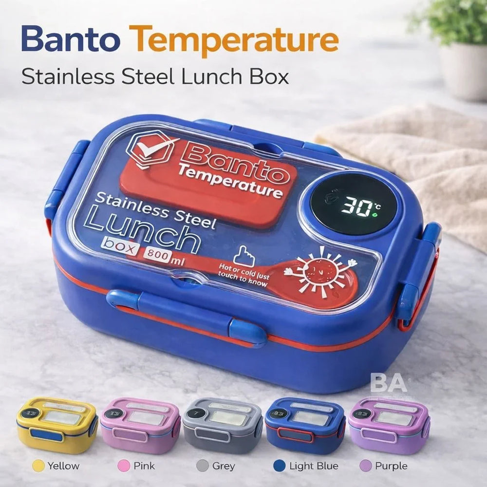 Banto Temperature Sensor Stainless Steel Lunch Box Cosmia.pk