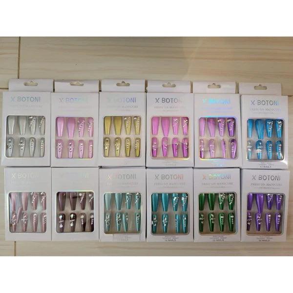 X- Botoni Artifical Press On Nails Cosmia.pk