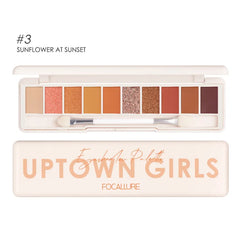 10 Colors Focallure Uptown Girls Eyeshadow Palette Focallure