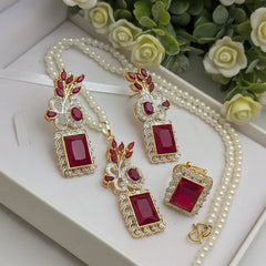 Zircon Combo Party Set – High Quality Rectangle Shape Jewelry Cosmia