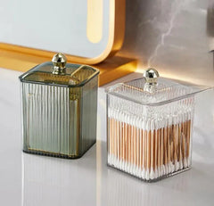 Acrylic Square Swab Storage Box - Each Cosmia.pk