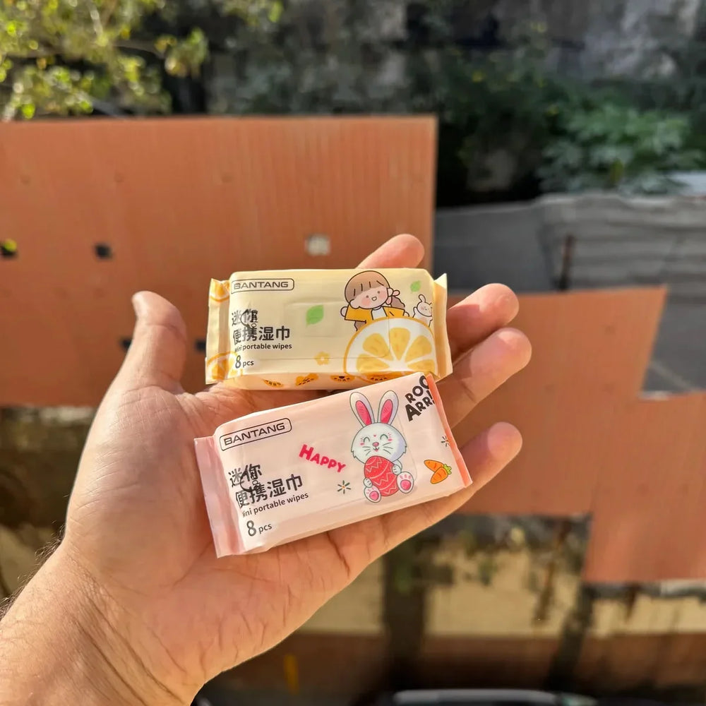 Bantang Mini Portable Makeup Wipes - 8Pcs Bantang