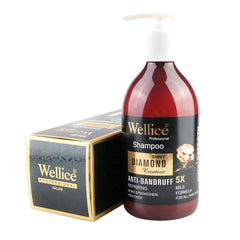 Wellice Shiny Diamond Anti-Dandruff Shampoo - 550g Wellice