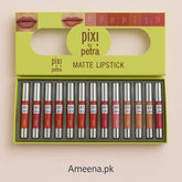 Pack of 12 Pixi Beauty Matt Lipsticks Pixi