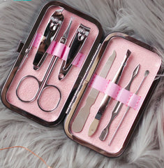 Luxury 7-in-1 Stainless Steel Manicure Pedicure Grooming Kit Cosmia.pk