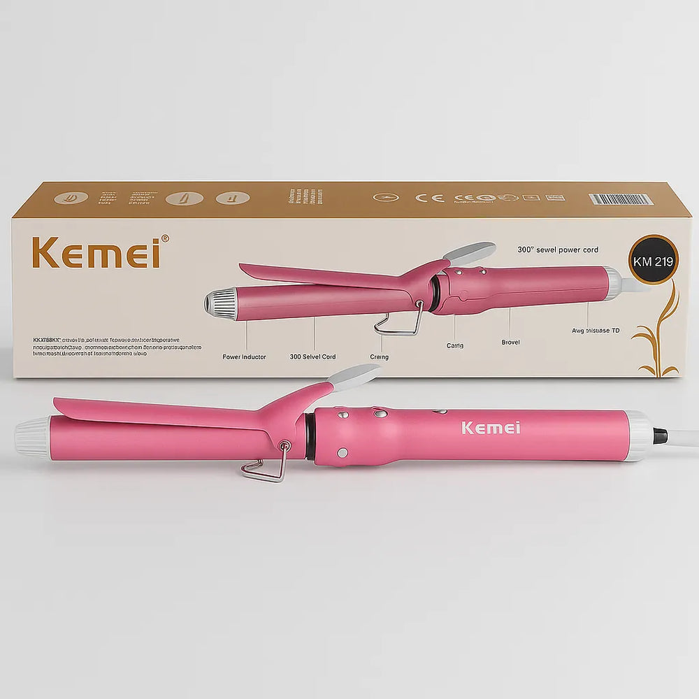 Kemei KM-219 Professional Ceramic Hair Curling Iron Kemei