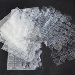 10 Sheets/240pcs Double Sided False Nail Art Adhesive Tape Glue Cosmia.pk