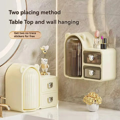 Premium Quality Rotating Desktop Cosmetics Storage Box Cosmia