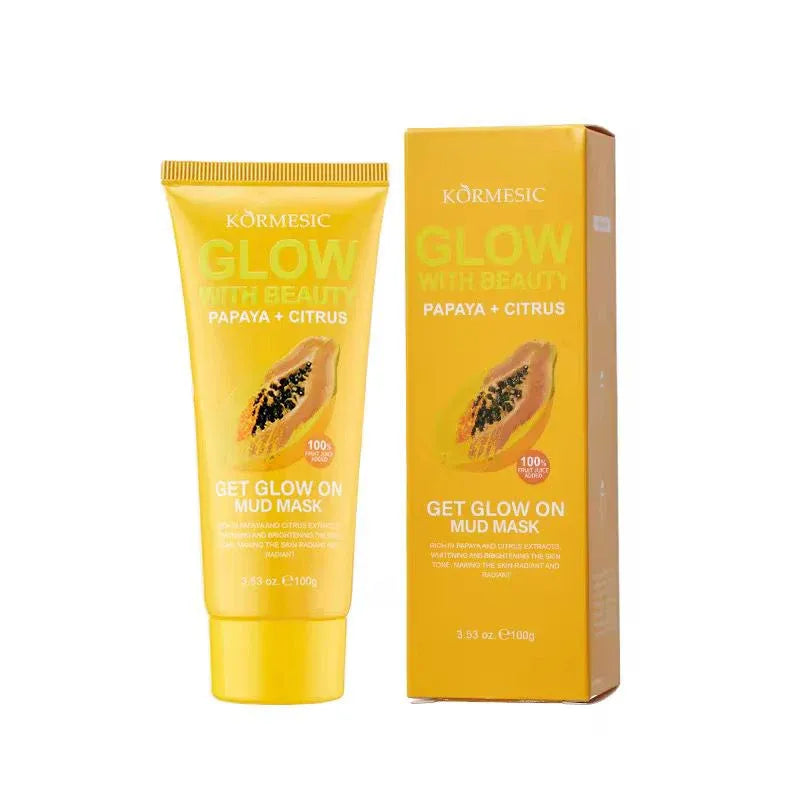 KORMESIC Beauty Skin Care Papaya + Citrus Face Mask Clay Mud Mask - 100g KORMESIC