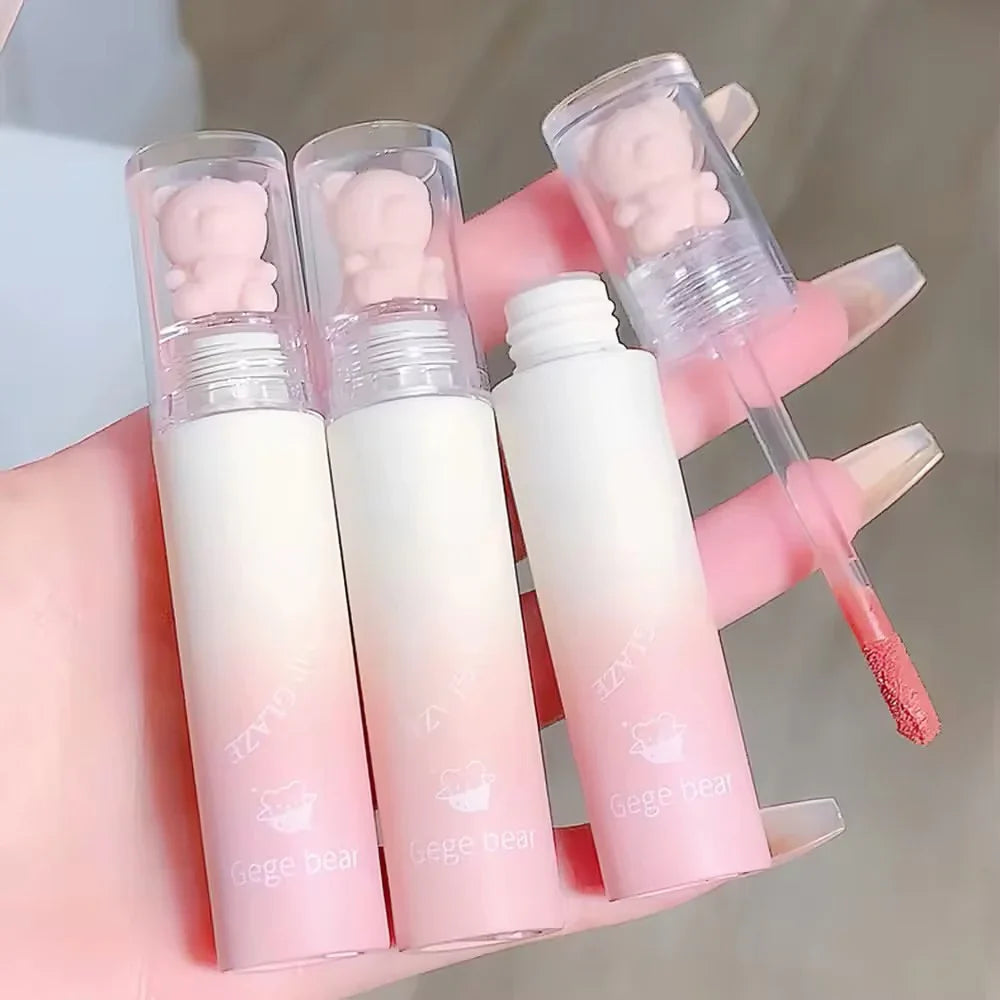 Gege Bear - Cartoon Matte Lip Gloss - 6 Pcs Set Gege Bear