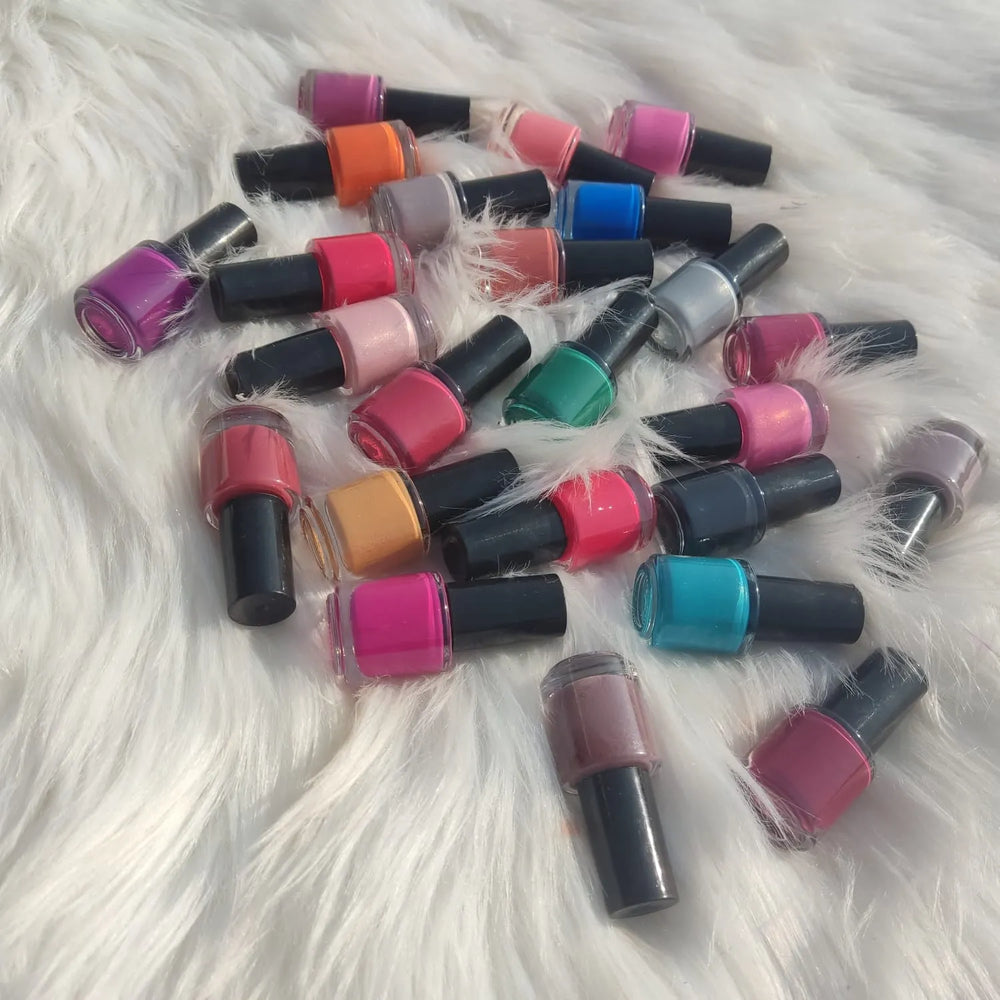 24 Pcs Mini Peel Off Nail Polish Cosmia.pk