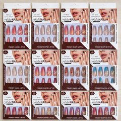 YY Kiss Luxury False Nail – 12Pcs Trendy Press On Nails YY Kiss