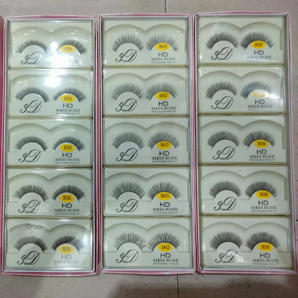 Miss Rose Eye Lashes - Pack of 5 Miss Rose