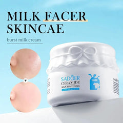 SADOER Milk Whitening Cream – Ceramide Glow & Moisture - 120g Sadoer