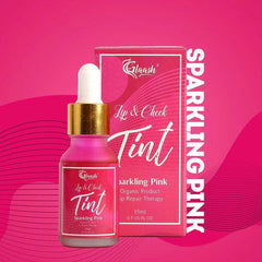 Glaash Lip Cheek Tint Water Based Sparkling Pink - 15ml Glaash