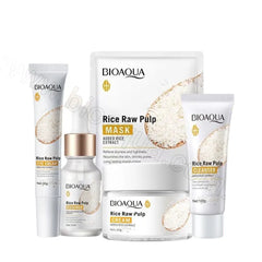 BIOAQUA Pack of 5 Rice Glow & Glowing Skincare Series Bioaqua
