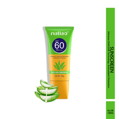 Maliao Aloe Vera Sunscreen SPF 60 PA+++ - Ultimate Sun Protection for Your Skin - 100g Maliao