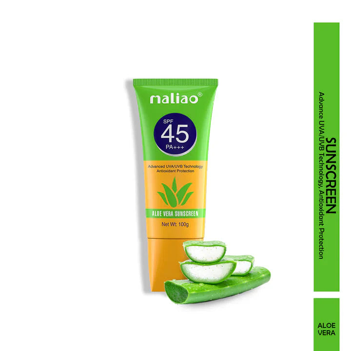 Maliao Aloe Vera Sunscreen SPF 45 PA+++ - 100g Maliao