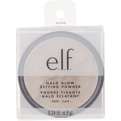 E.L.F Halo Glow Setting Powder, Silky, Weightless, Blurring, Smooths, Minimizes Pores and Fine Lines, Creates Soft Focus Effect, Light, Semi-Matte Finish e.l.f.