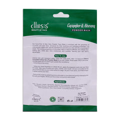 Chirs Cucumber & Aloevera Powder Mask - 75g Chirs's