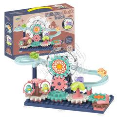 Building Block Track Set Ferris Wheel Funfair Block Play Set or Cosmia.pk