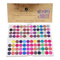 Glowing face 96 colour eyeshade kit Glowing Face