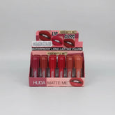 Huda Matte Me Fashion Color Waterproof Long Lasting Charm Lip Gloss Huda Matte Me